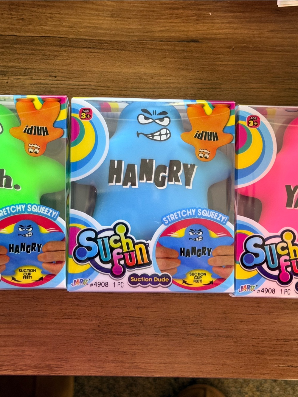 Ja-Ru- Stretchy Squeezy- Suction Dude- Fidget Toy